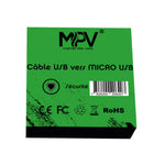 Cable USB vers MICRO USB MPV - Vignette | E-VAPS Boutiques