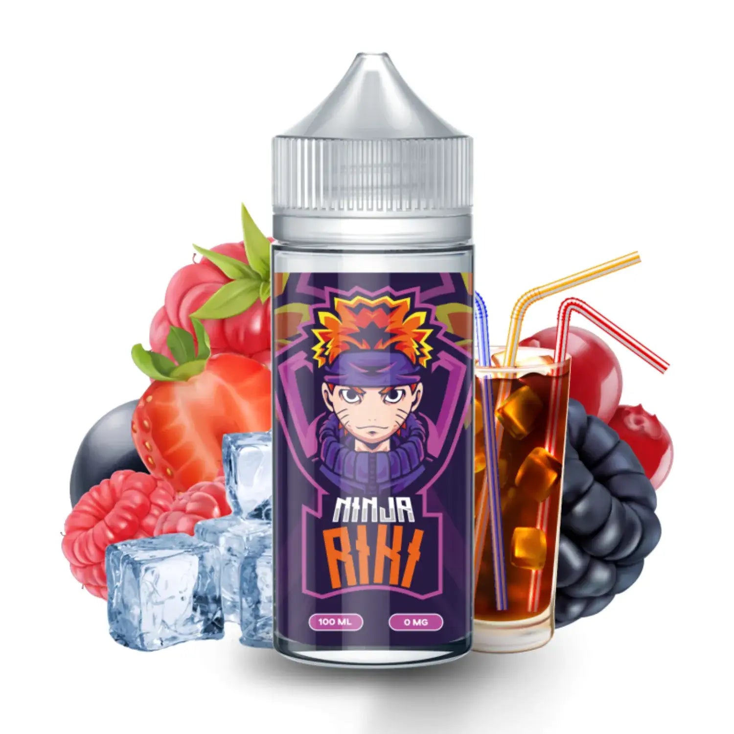 elfbar nachfüll pod läuft aus Gouttes d'Eau Aromatisées Ninja Thirsti™ SELTZER Saveur Framboise main image 0
